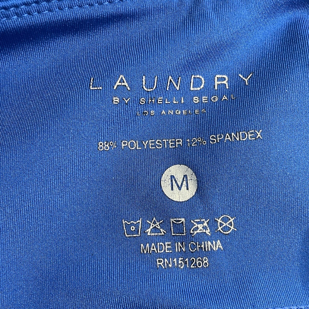 Laundry by Shelli Segal Blue High-Rise Leggings – Size M - Picture 3 of 8